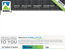 Tablet Screenshot of nirmalgroup.com